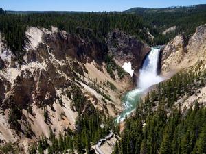 Dolny Wodospad Yellowstone 