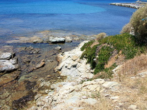 Karystos-skały przy twierdzy weneckiej