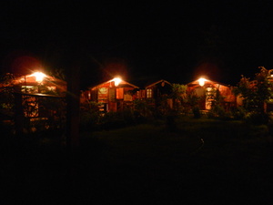 Nasze domki nocą