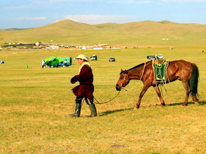 koń mongolski i jego jeździec