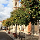 Lania - kościół w pomarańczach