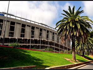 Camp Nou z zewnątrz