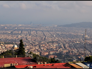 Tibidabo- widok na miasto