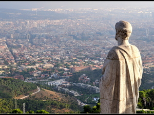 Tibidabo- widok na miasto