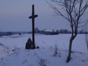 Krzyż pożegnalny.