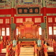 cesarski tron w pawilonie Biyong