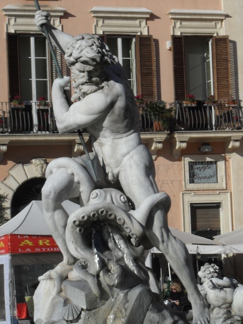 W mackach ośmiornicy przy Piazza Navona