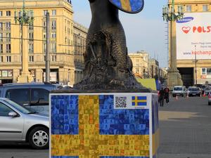 Syrenka szwedzka na Placu Konstytucji
