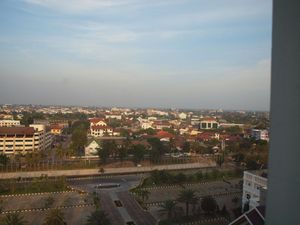 Vientiane z hotelu