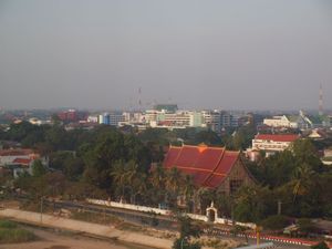 Vientiane z hotelu