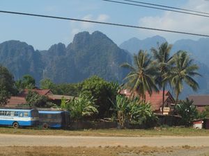Dojeżdzamy do Vang Vieng