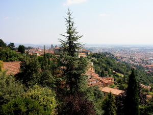 Bergamo - panorama miasta 