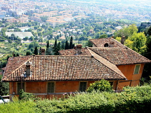 Bergamo - panorama dolnego miasta