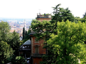 Bergamo - panorama dolnego miasta