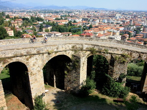 Bergamo - panorama dolnego miasta