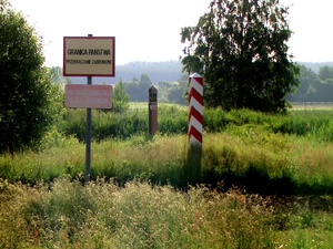 Ozierany Małe . Granica RP i Białorusi.