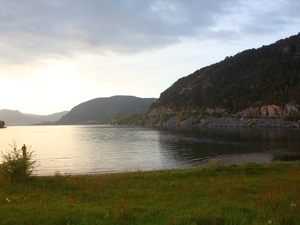 Zachód słońca w Forsand - Lysefjord