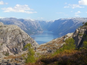 Widok na Lysefjorden