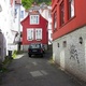 Boczne uliczki w Bergen