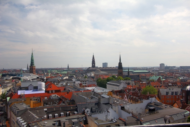 Kopenhaga - Widok z wieży Rundetarn