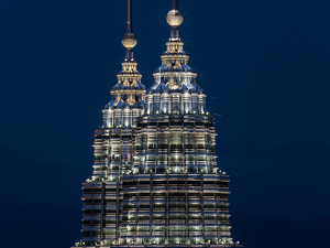 Widok na Petronas Towers