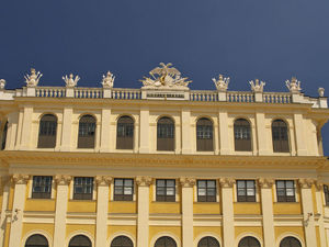 Zachodnia elewacja pałacu.