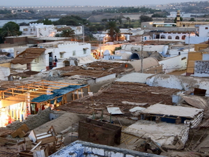 Nad dachami wioski nubijskiej