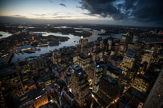 Widok z Sydney Tower