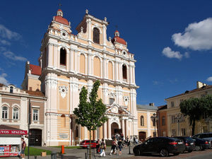 Barokowy kościół św.Kazimierza.