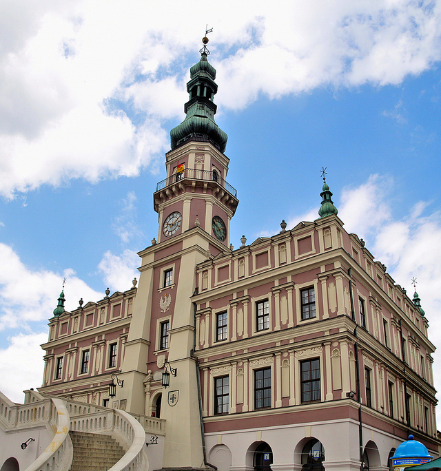 Ratusz w Zamościu.