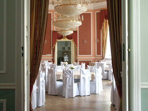 Wnętrze pałacu w Sieniawie.