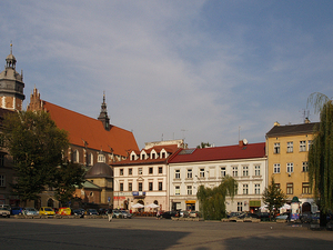 Plac Wolnica na Kazimierzu.