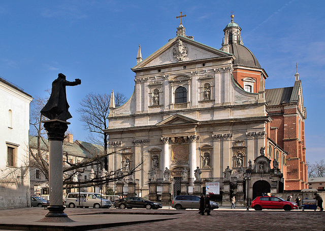 Barokowy kościół Piotra i Pawła.