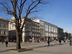 Na Rynku Głównym.
