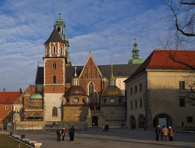 Wawel.Widok na Katedrę.