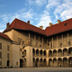 Wawel. Dziedziniec wewnętrzny zamku królewskiego.