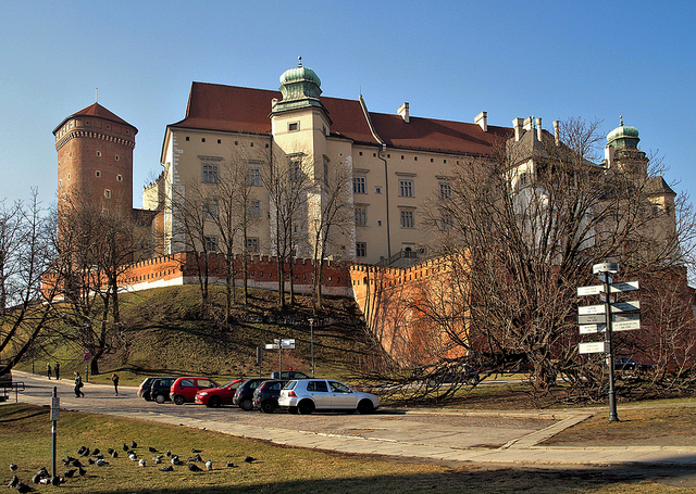 Wawel od strony miasta.