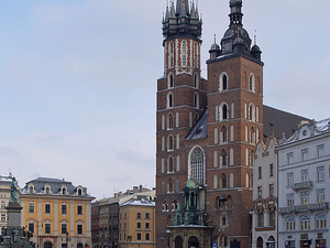 Kościół Mariacki na Rynku Głównym.
