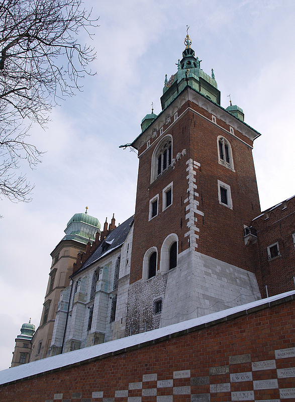 Wieże Wawelu od strony północnej