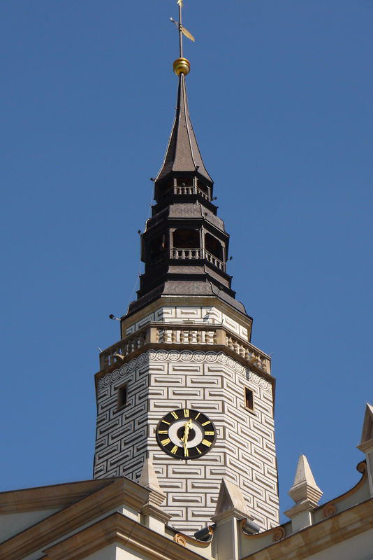 Wieża zegarowa Ratusza.