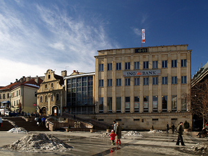 Zimowy Plac Chrobrego.
