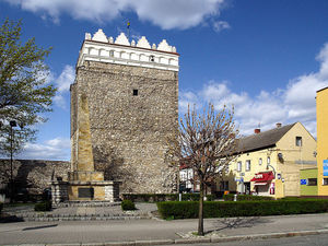 Wieża bramna w Krapkowicach.