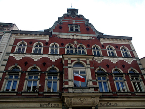 Fasada Biblioteki Miejskiej.