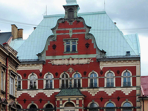 Tzw.Dom Niemiecki.Obecnie Biblioteka Miejska.