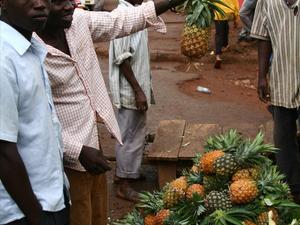 Sprzedawca ananasów