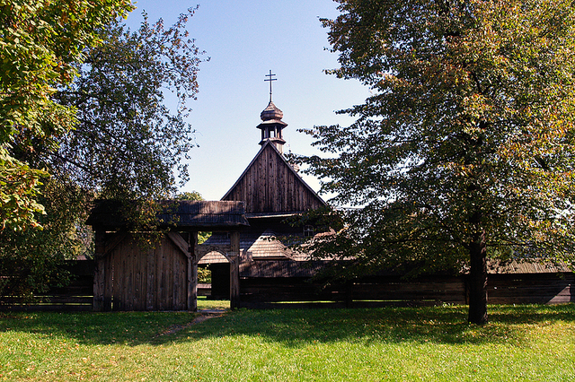Zabytkowy kościół z Nieboczów z XVIIIw.