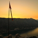 Boka Kotorska po zachodzie słońca
