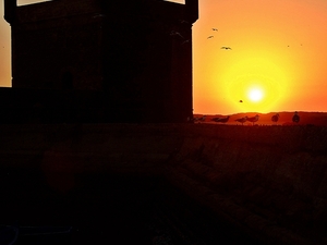 Zachód słońca nad Essaouirą