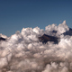 Mt Rinjani w chmurowej pierzynce