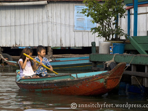 Pływająca wioska n/Pursat
